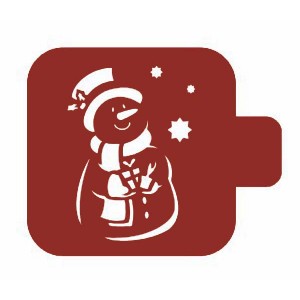 Трафарет М9Нг-007 "Снеговик в цилиндре" Event Design, 9х9 см Трафарет М9Нг-007 "Снеговик в цилиндре" Event Design, 9х9 см